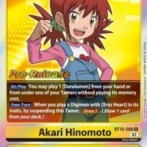 Digimon BT-10P Akari Hinomoto (-089) (V.1)
