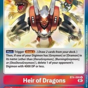 Digimon BT-10P Heir of Dragons