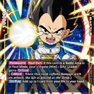 Dragon Ball Super FWP Vegeta (Mini) : DA () [Fusion World] (V.1 - Promo)