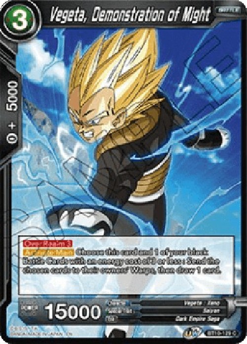Dragon Ball Super BT10P Vegeta, Demonstration of Might