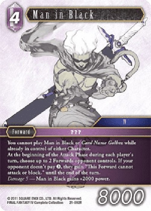 Final Fantasy TCG Man in Black