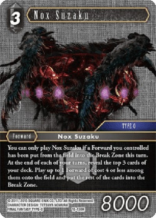 Final Fantasy TCG Nox Suzaku