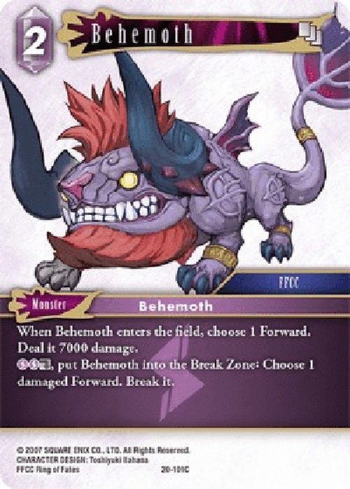 Final Fantasy TCG Behemoth
