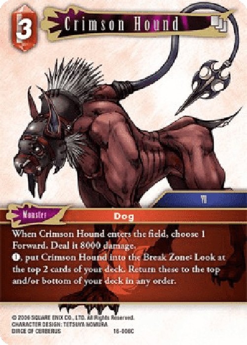 Final Fantasy TCG Crimson Hound