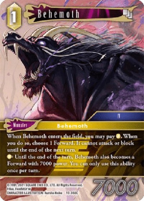 Final Fantasy TCG Behemoth (19-066) (V.1)