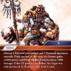 Final Fantasy TCG Belias, the Gigas