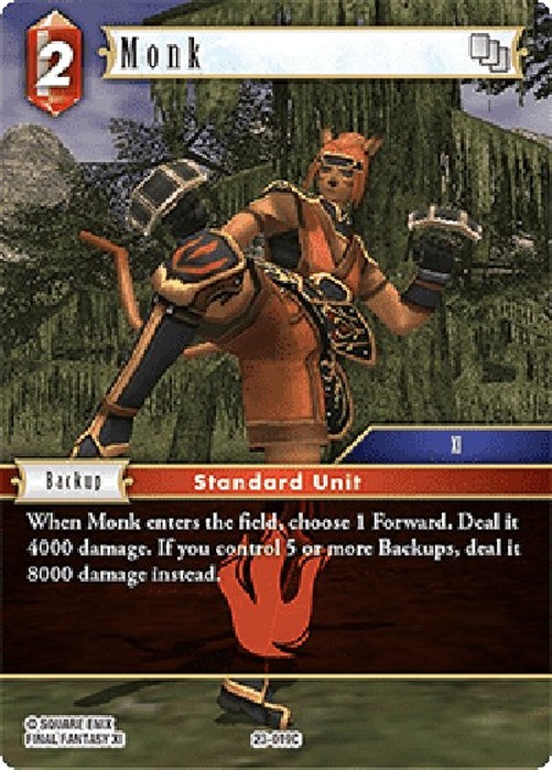 Final Fantasy TCG Monk
