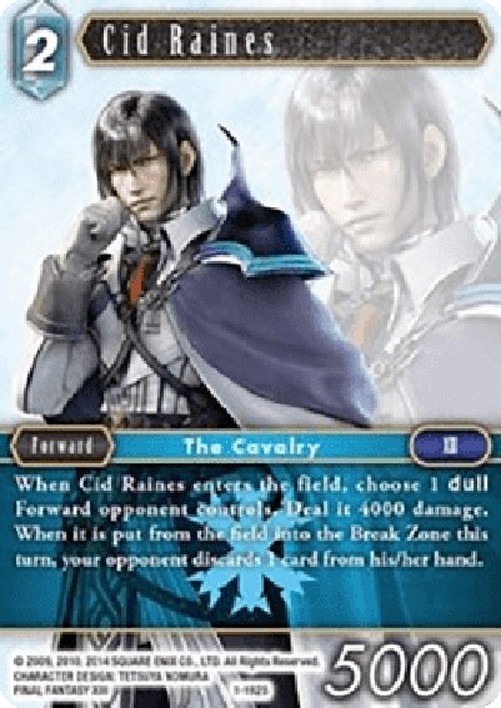 Final Fantasy TCG Cid Raines