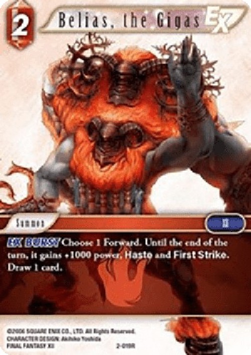 Final Fantasy TCG Belias, the Gigas