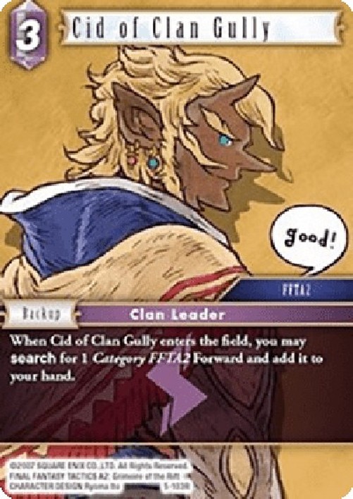 Final Fantasy TCG Cid of Clan Gully