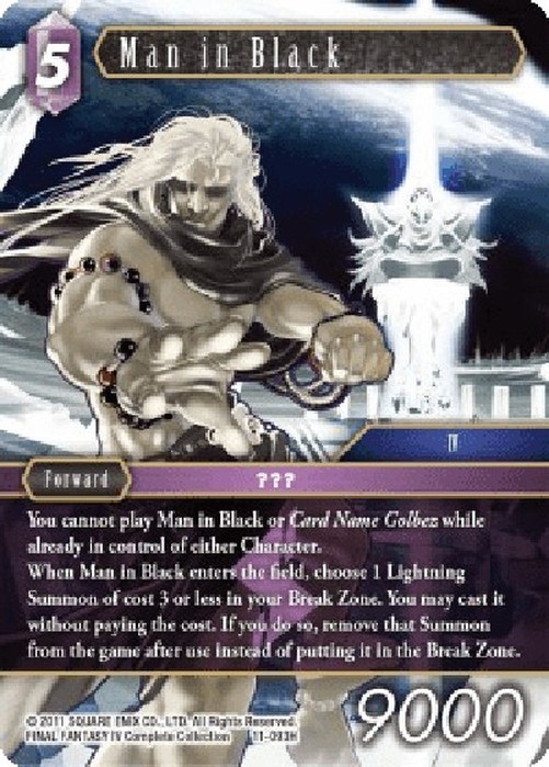 Final Fantasy TCG Man in Black