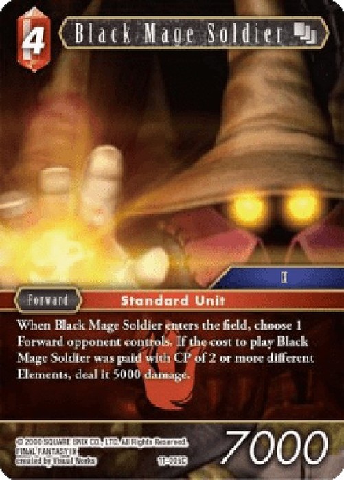 Final Fantasy TCG Black Mage Soldier