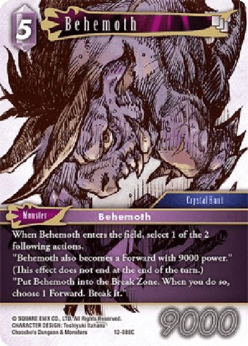Final Fantasy TCG Behemoth