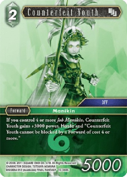 Final Fantasy TCG Counterfeit Youth