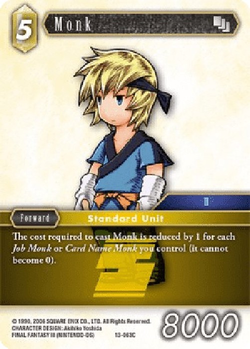 Final Fantasy TCG Monk