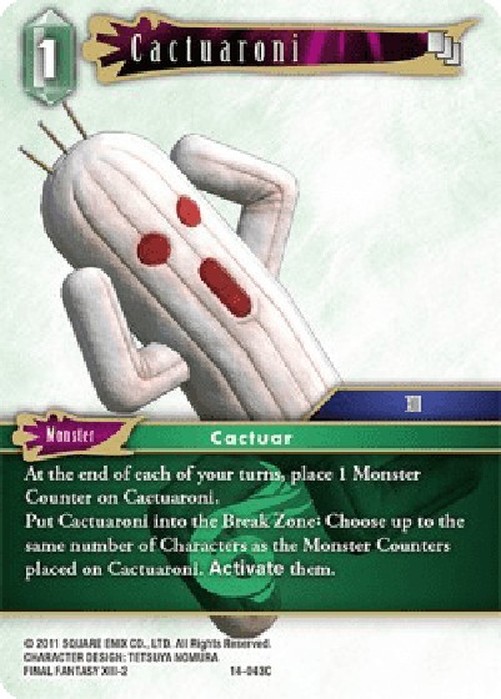 Final Fantasy TCG Cactuaroni