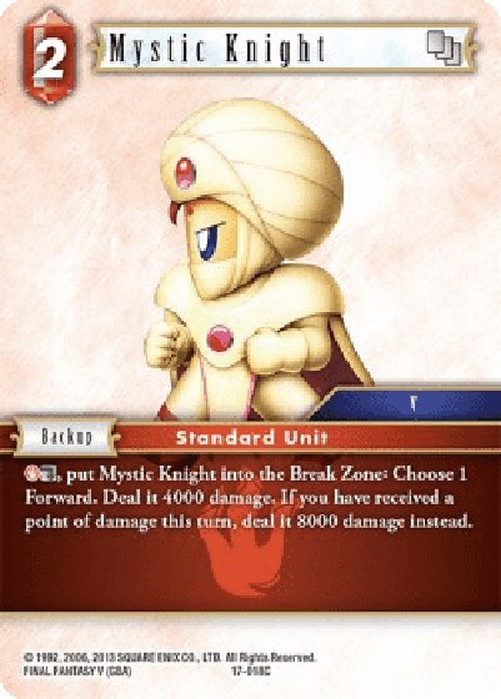 Final Fantasy TCG Mystic Knight