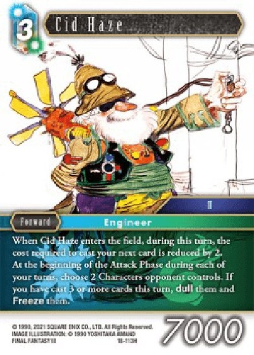 Final Fantasy TCG Cid Haze