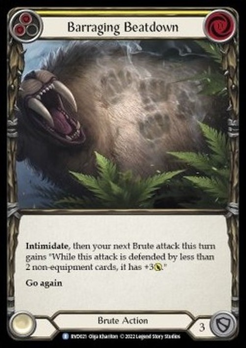 Flesh And Blood 1HP Barraging Beatdown (Yellow)