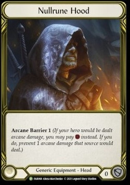 Flesh And Blood FAB Nullrune Hood