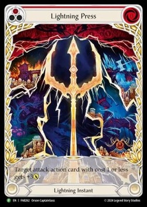 Flesh And Blood FAB Lightning Press (Red)