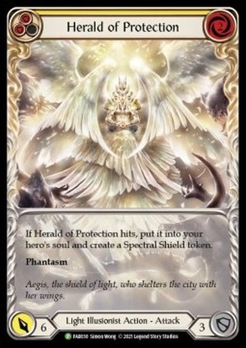 Flesh And Blood FAB Herald of Protection (Yellow)