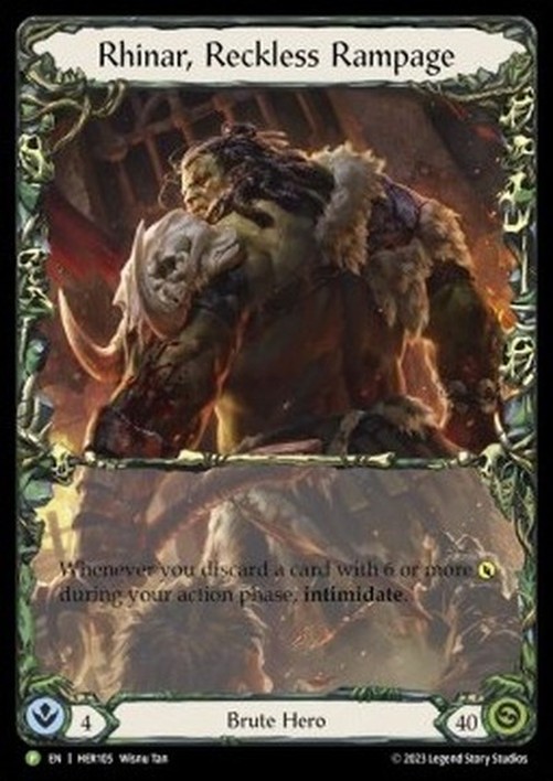 Flesh And Blood HER Rhinar, Reckless Rampage