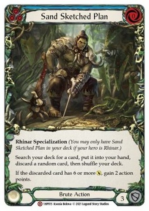 Flesh And Blood 1HP Sand Sketched Plan