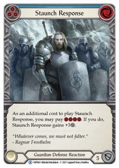 Flesh And Blood 1HP Staunch Response (Blue)