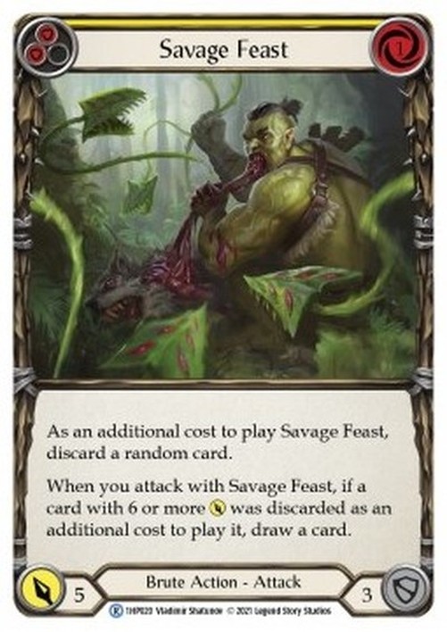 Flesh And Blood 1HP Savage Feast (Yellow)