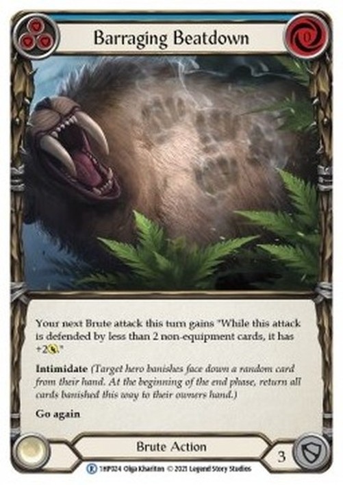 Flesh And Blood 1HP Barraging Beatdown (Blue)