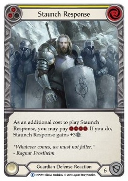 Flesh And Blood 1HP Staunch Response (Yellow)