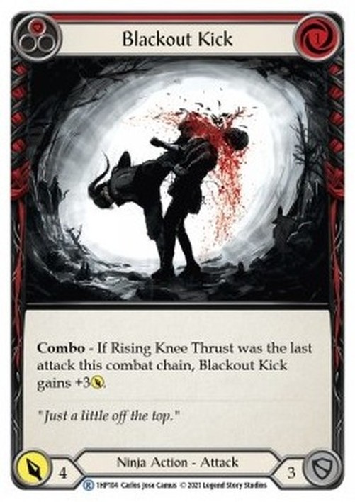 Flesh And Blood 1HP Blackout Kick (Red)