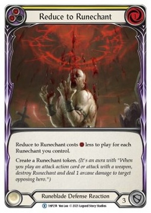 Flesh And Blood 1HP Reduce to Runechant (Yellow)