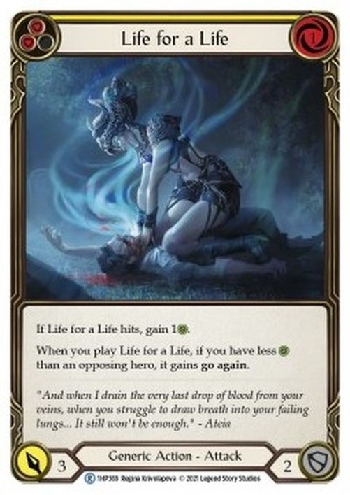 Flesh And Blood 1HP Life for a Life (Yellow)