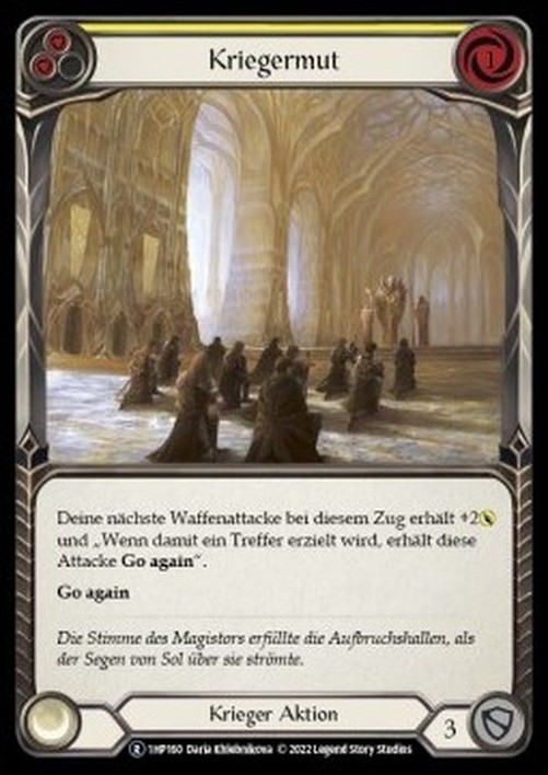 Flesh And Blood 1HP-BL Warrior's Valor (Yellow) French