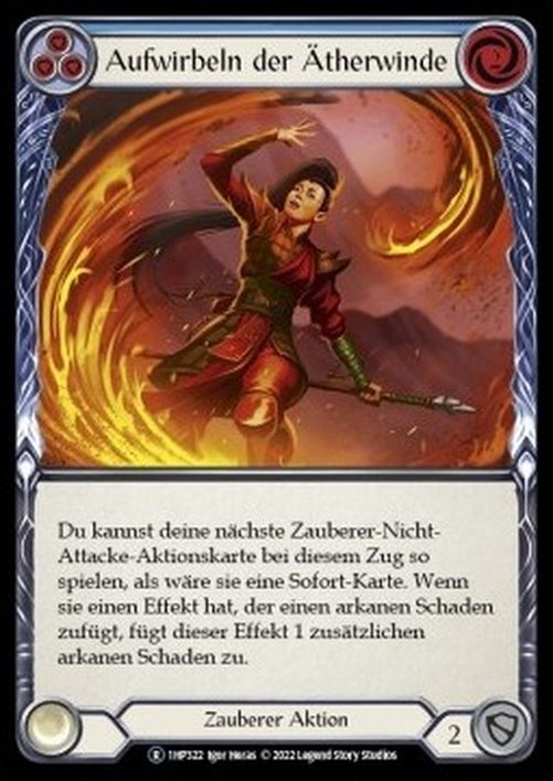 Flesh And Blood 1HP-BL Stir the Aetherwinds (Blue) German