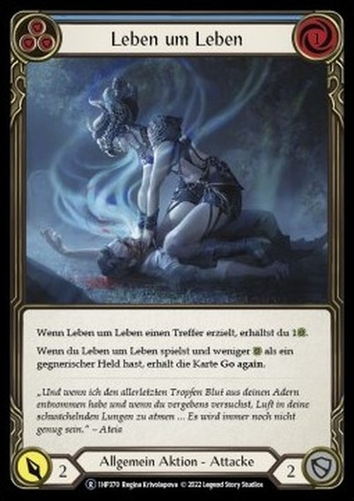 Flesh And Blood 1HP-BL Life for a Life (Blue) French