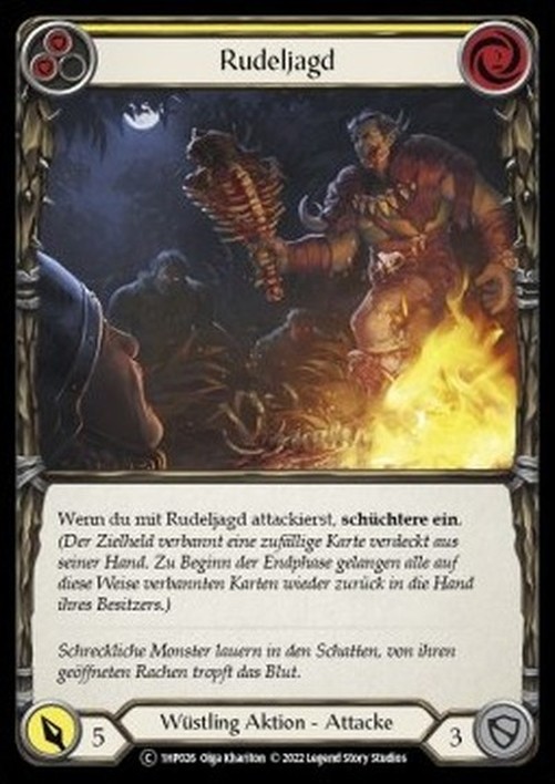 Flesh And Blood 1HP-BL Pack Hunt (Yellow) Spanish