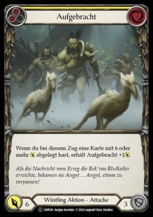 Flesh And Blood 1HP-BL Riled Up (Yelllow) French