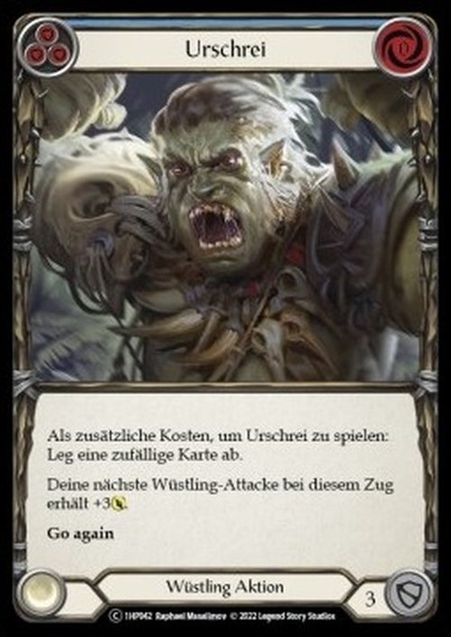 Flesh And Blood 1HR Primeval Bellow (Blue) Spanish