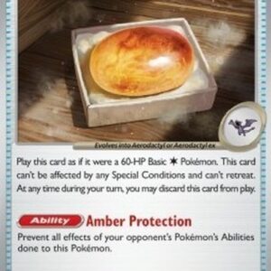 Pokemon Antique Old Amber