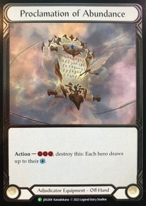 Flesh And Blood JDG Proclamation of Abundance