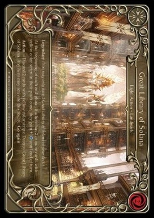 Flesh And Blood MON-F Great Library of Solana