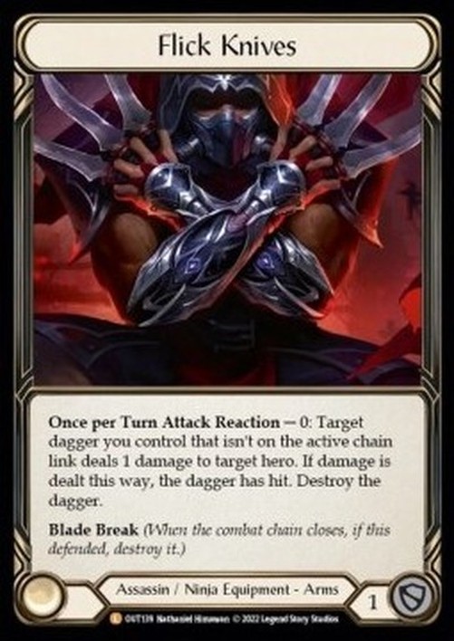 Flesh And Blood OUT Flick Knives