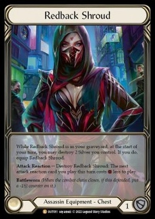 Flesh And Blood OUT Redback Shroud