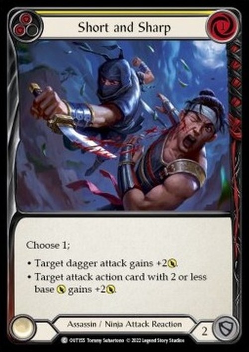 Flesh And Blood OUT Short and Sharp (Yellow)