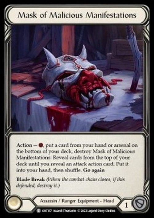 Flesh And Blood OUT Mask of Malicious Manifestations