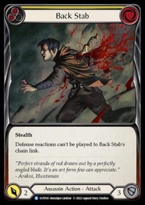 Flesh And Blood OUT Back Stab (Yellow)