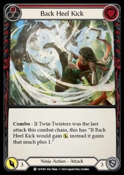 Flesh And Blood OUT Back Heel Kick (Red)